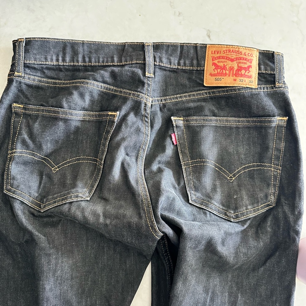 Levi's Men's Black Straight Jeans 32 X 32